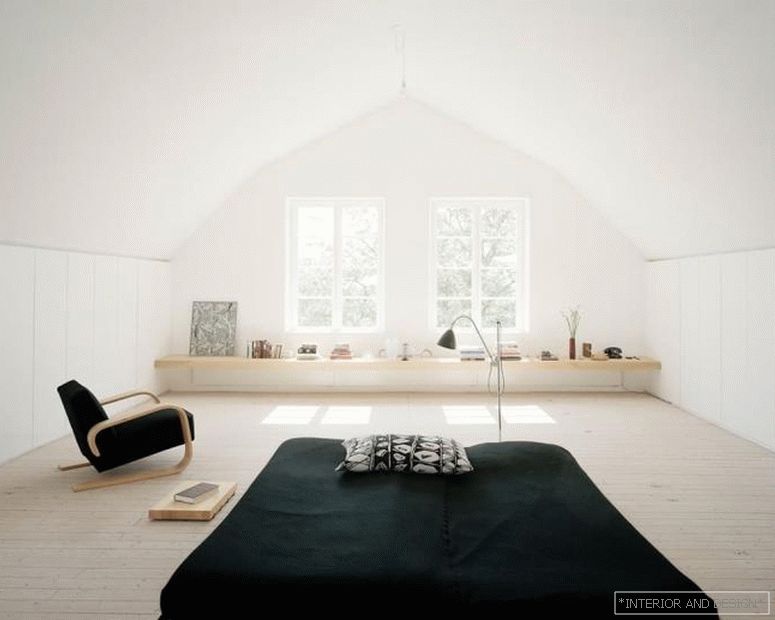 Il minimalismo zen all'interno di una camera 4