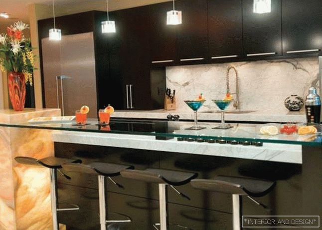 Foto bancone bar в интерьере кухни