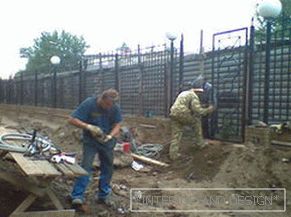 Installazione del cancello