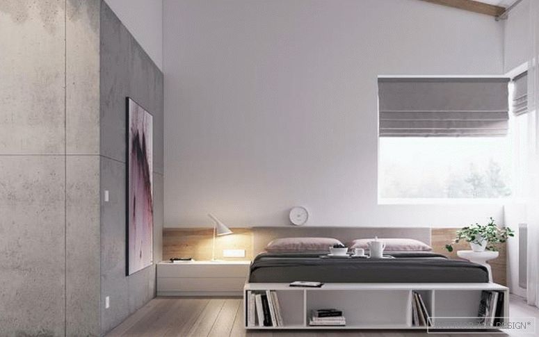 Tende per la camera da letto nello stile del minimalismo 6